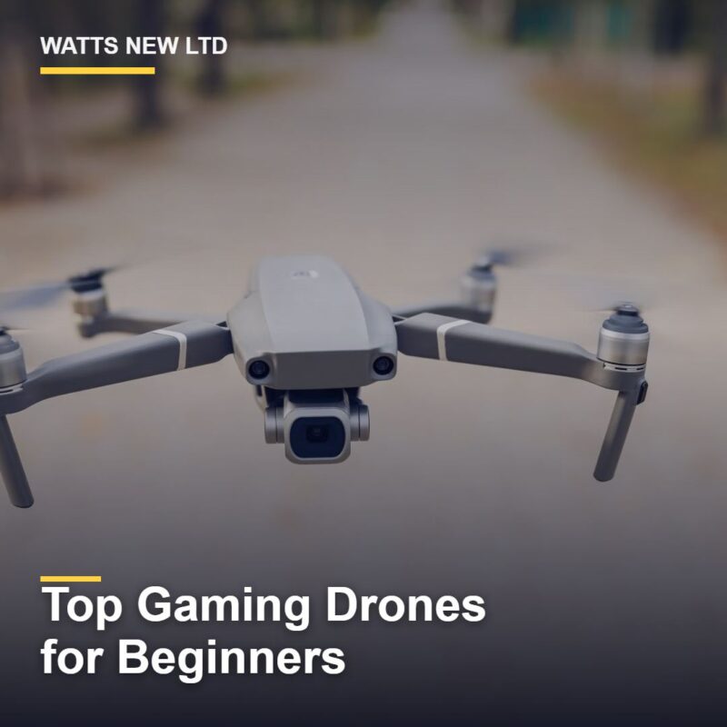 Modern drone flying outdoors