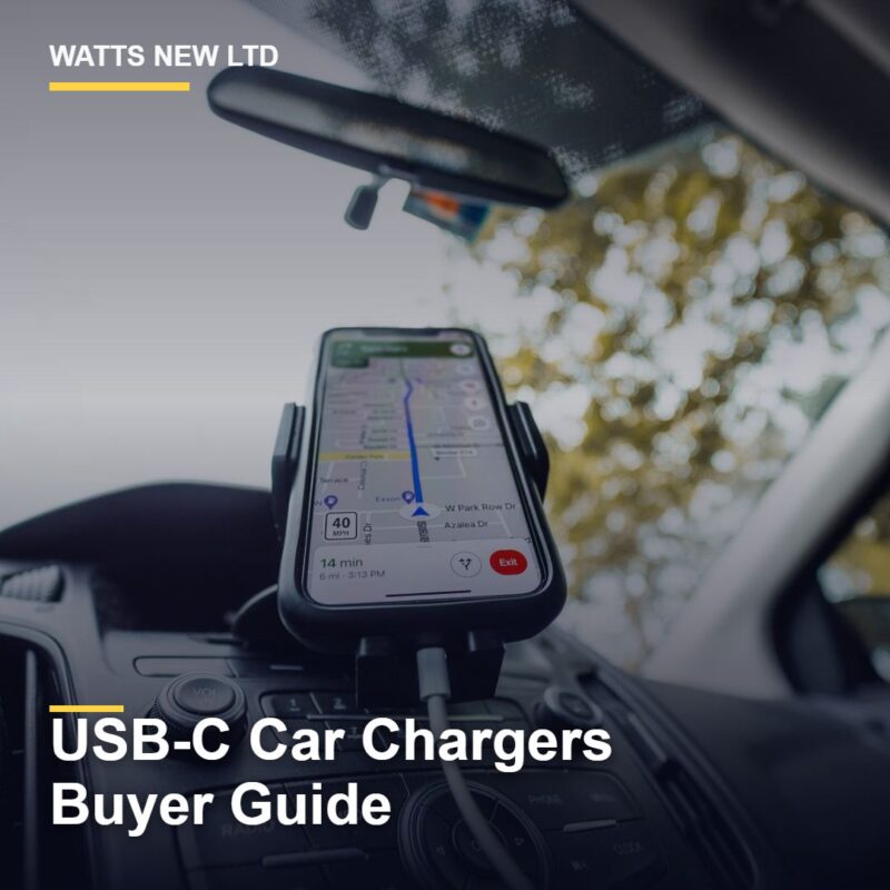 Smartphone mounted on a car dashboard