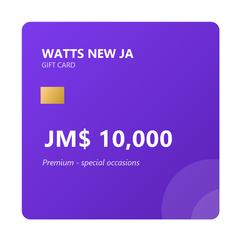 gc-10000-b Watts Gift Card - JM$ 10,000 - Image 1